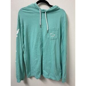 Disneyland Resorts Disney Spirit Mint Green Long Sleeve Hoodie Sweater Shirt L